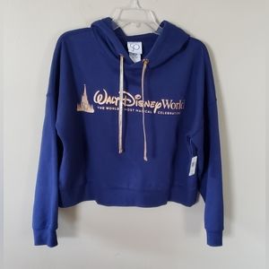 NWT Walt Disney World 50th Anniversary Women's Sweatshirt Hoodie Size Me…